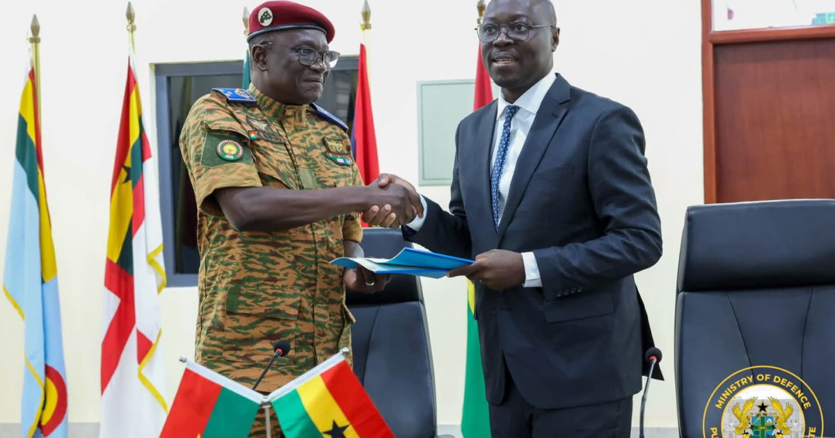 Ghana, Burkina Faso sign defence pact to secure cross-border trade corridors